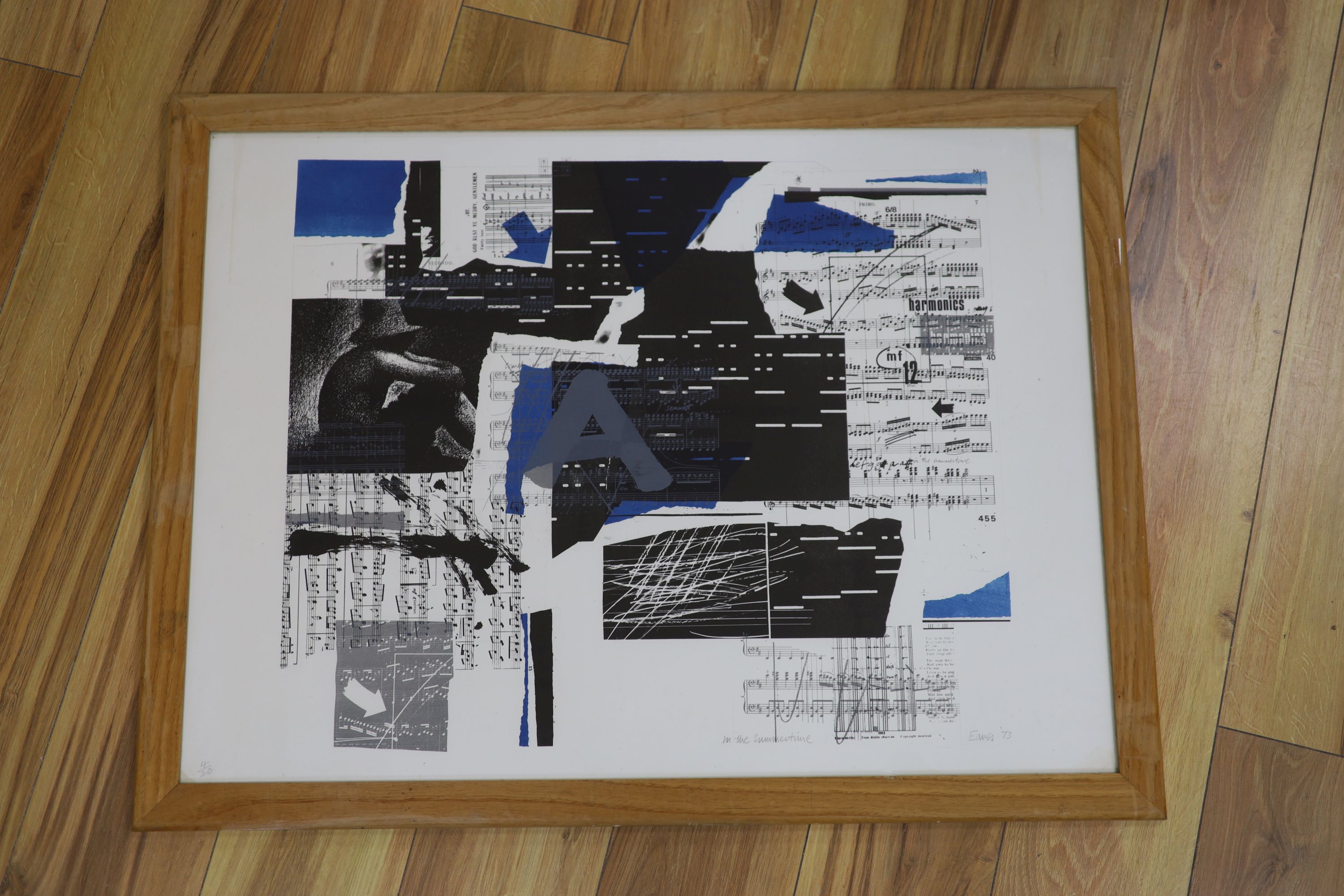 John Eaves (1929-) limited Edition print, 'In the Summer Time', signed in pencil and dated '73, 4/20, 58 x 78cm